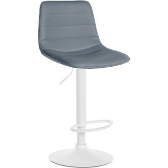 Clp Sgabello da bar Lex in similpelle grigio bianco