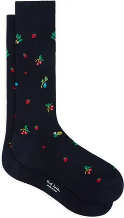 Paul Smith Tutti Frutti Dress Socks in Navy at Nordstrom