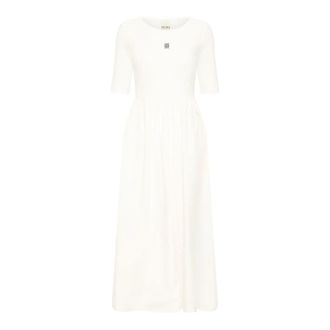 Ichi Vestido Midi - Dresses - Mujer - Beige - XS