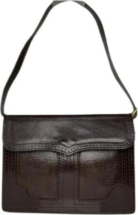 Saint Laurent Pre-owned Shoulder Bags, female, Brown, Size: ONE SIZE Pre-owned Vintage Shoulder Bag