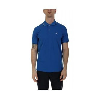 Emporio Armani Heren, Tops, Blauw, Maat: XL Katoen