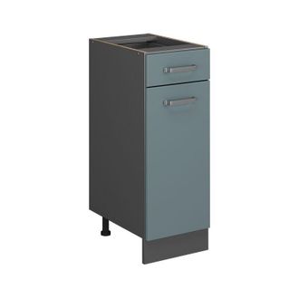 Vicco Mueble Bajo De Cocina R-line, Gris Azulado, 30 Cm, Et Antracita