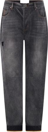 One Teaspoon Bandits Low Waist Boyfriend Jeans - Dames - Loose Fit Jeans - Grijs - W23 - Katoen - Jeans