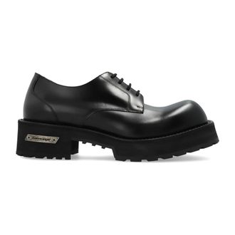 Balenciaga Venom Derby Schoenen - Heren - Veterschoenen - Zwart - 45 EU - Leer - Schoenen
