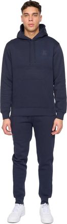 Duck and Cover Heren Merchell Hoodie en Joggers Set (Marine)