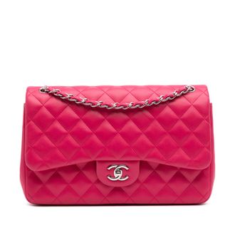 Chanel Pre-owned Womens Classic Flap Bag 255 Quilted Leather - Dusty Pink - One Size