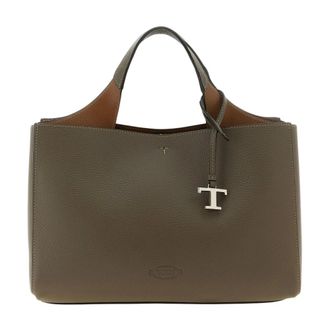 Tod's Bolso Tote de Piel Gommino - Bags - Mujer - Gris - ONE SIZE