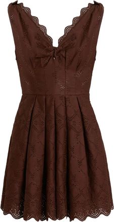 Giambattista Valli Abito corto svasato - Marrone