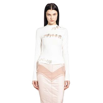 Dilara Findikoglu Safety Pin Long Sleeve T-Shirt