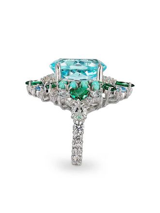 Anabela Chan Aqua Poseidon ring met stenen - Zilver