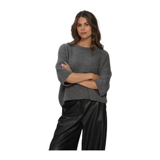 Knit-ted Truien & Vesten, Dames, Grijs, XL, Dames Truien vesten Hans Top