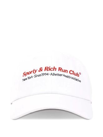 Sporty & Rich Cappello da baseball Run Club - Bianco
