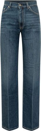Stella McCartney Blue Straight High Rise Jeans