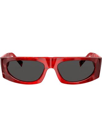 Alain Mikli Occhiali da sole squadrati - Rosso
