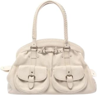 Dior Pre-owned My Dior Leren Handtas - Dames - Vintage Handtas - Wit - ONE Size - Leer - Vintage