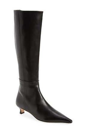 Aeyde Zazie Kitten Heel Tall Boot in Black at Nordstrom Rack, Size 10Us / 40Eu