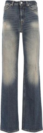 Nine In The Morning Franca Trumpet Pant - Dames - Flared Jeans - Blauw - W29 - Katoen - Jeans