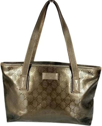 Gucci Pre-owned Tote Bags, female, Brown, Size: ONE SIZE Pre-owned GG Imprim&eacute; Tote Bag
