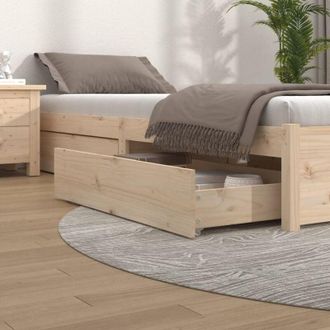 vidaXL Cassettoni da Letto 4 pz in Legno Massello di Pino - Vidaxl