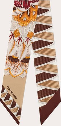 Ferragamo Donna Mini bandeau stampa Giada Beige