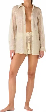 Palmacea Nuna Long Sleeve Shirt In Ariel Nude