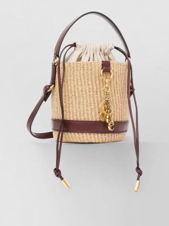 Chlo&eacute; charms bucket basket bag leather shoulder