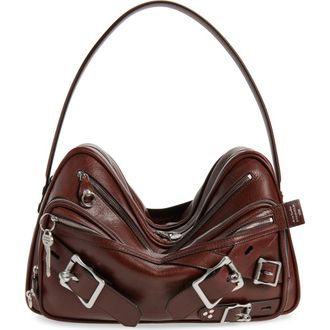 Acne Studios Camero Belts Camera Bag in Cognac Brown at Nordstrom