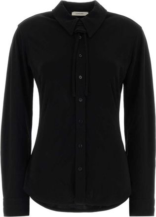 Christophe Lemaire Black Slim Solid Shirt