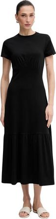 DKNY Katoenen Maxjurk - Dames - Casual kleedjes - Zwart - XS - Katoen - Kleedjes