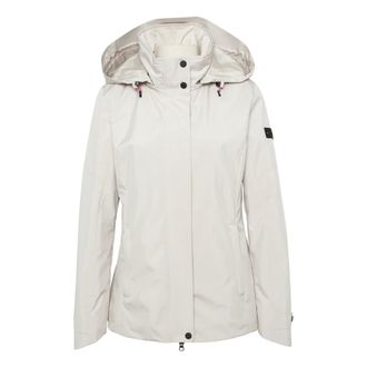 Betty Barclay Jassen, Dames, Beige, L, Winddichte Parka met Flexibele Pasvorm