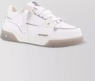 Represent leather low-top sneakers