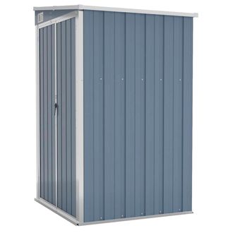 vidaXL Cobertizo De Jard&iacute;n Pared Acero Galvanizado Gris 118x100x178 Cm Vidaxl