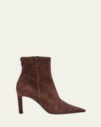 Jimmy Choo London Frankie Velvet Suede Ankle Boots