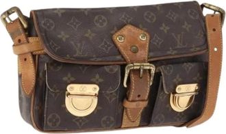 Louis Vuitton Pre-owned Cross Body Bags, female, Brown, Size: ONE SIZE Pre-owned Vintage Canvas Cross Body Bag