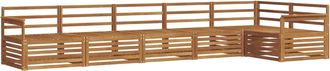vidaXL Conjunto De Sof&aacute;s De Exterior 6 Uds. Natural Vidaxl