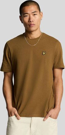 Lyle & Scott Lyle And Scott Mens Pique T-Shirt - Brown - Size: 34