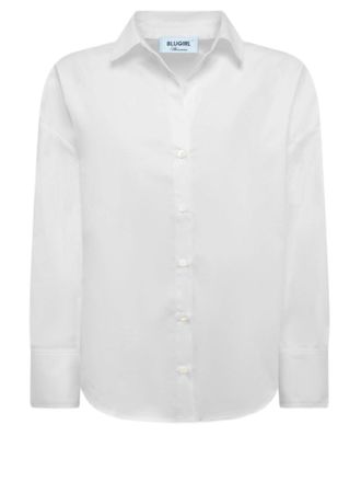Blugirl Cotton Poplin Shirt With Lace Detail And Buttoned Cuffs
