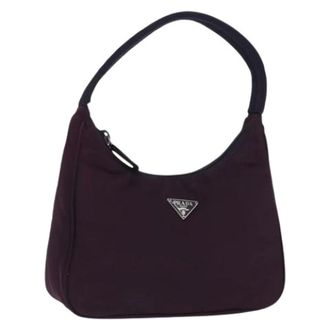 Prada Pre-owned Shoulder Bags, female, Purple, Size: ONE SIZE Pre-owned Accessory Pouch
