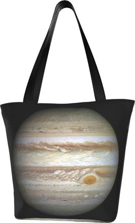 AOOEDM Tote Bag Giant Storm On Jupiter Shopping Bags Small Reusable Market Bag Beach Tote Bags Travel Totes