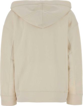 Max Mara Womens Ivory Cotton Blend Buona Sweatshirt Naturale Exterior: Nylon Felpe Sweater