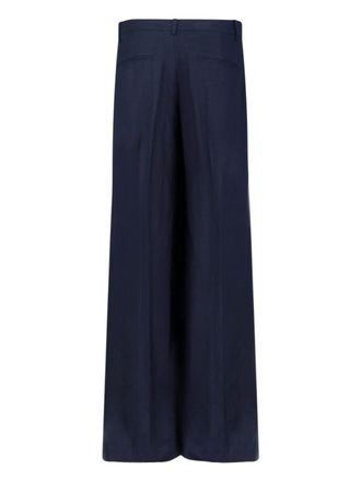 Lauren Ralph Lauren Womens Lauren Ralph Trousers Blue Linen