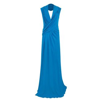 Alberta Ferretti Long Dress - female - Alberta Ferretti - Gowns - Blue - M - Dresses