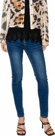 Origami Jewellery Lace & Sequin Cropped Button-Up Jacket In Leo