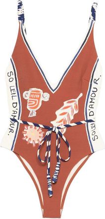 Alemais Soleil Damour v Neck One Piece