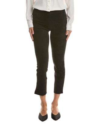 Vince Stretch Suede Split Hem Crop Pant