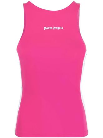 Palm Angels Top met logoprint - Roze