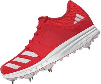 adidas Mens Howzat 2025 Cricket Spikes Shoes Boots Trainers Lucid Red - Size UK 11.5