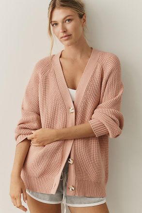 Varley Sitges Ribbed Knit Cardigan Top