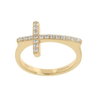 Autentica 0.25 Cttw Cross Ring