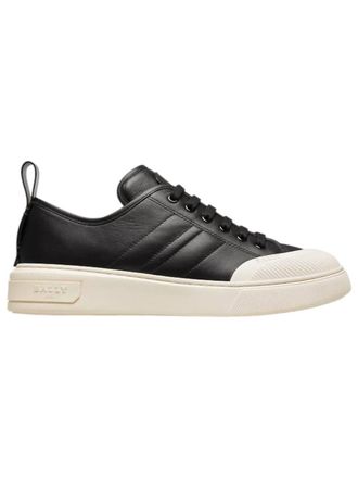 Bally Womens Medyn Leather Sneakers In Black